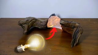 How to Make a Night Lamp of Epoxy resin & Driftwood