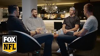 Travis Kelce & George Kittle join Tony Gonzalez & Rob Gronkowski for tight end only chat | FOX NFL