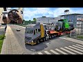 61T Locomotive Delivery with 10x4 Volvo FH16 750 | Euro Truck Simulator 2 | Logitech G29 Gameplay