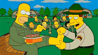 Homero se enlista en el ejercito Los simpsons capitulos completos en español latino