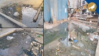 Hyderabad: Drainage overflow on road in Tolichowki, creates breeding ground for mosquitoes