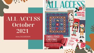 OML Embroidery live! Anita Goodesign All Access OCTOBER  2021(machine embroidery)