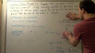 Inelastic Collision Example # 3