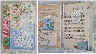 French Blue Shabby Chic Junk Journal | Flip Through 02