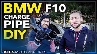 BMW F10 Evolution Racewerks Chargepipe Install DIY on a BMW N55 535i