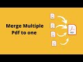How to merge multiple pdf file into one using python