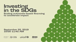 Investing in the SDGs: The future of outcomes-based financing