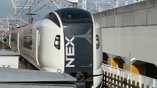 ミュージックホーンあり E259系特急成田エクスプレス 船橋駅通過