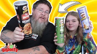 New Pringles Flavors || Wendy's Baconator Pringles || Taste Test Tuesday