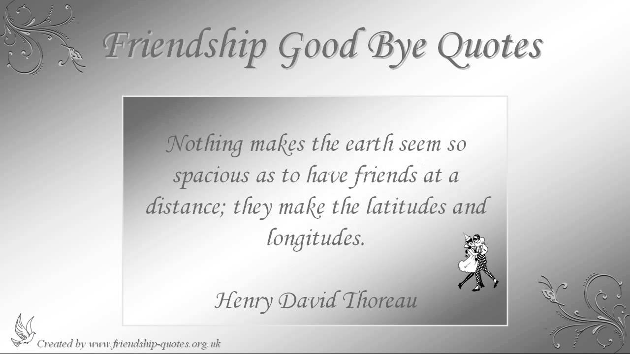 Goodbye Friendship Quotes