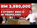 Tropicana : RM3.98MIL | 3 Storey Semi-D with Bungalow Built Up Size