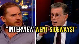 . Tom Hardy LOSES IT on Stephen Colbert During Explosive Interview!