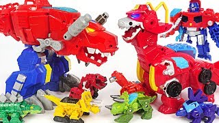 Download Save the dinotrux! Transformers Rescue Bots giant dinosaur Optimus Primal, Heatwave! #DuDuPopTOY mp3