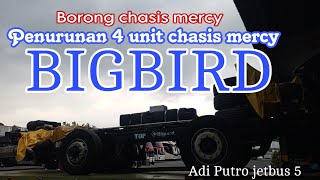 Penurunan 4 chasis mercy 1626 Euro 4 milik BIGBIRD di Adi Putro⁉️ Masih akan bertambah lagi‼️