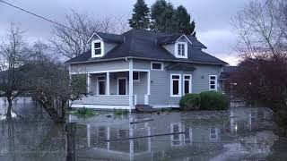 11-16-21 Sedro-Woolley, WA - Near Record Flooding - Inundated buildings