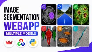 Multi-Model Image Segmentation App using YOLO & Streamlit | Brain Tumor, Roads, Cracks & More