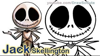 How to Draw Jack Skellington Pumpkin King Easy