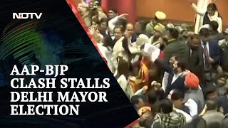 No Delhi Mayor For Now, AAP-BJP Clash Stalls Election