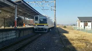 20400系普通南栗橋行き発車in楡木駅#東武日光線