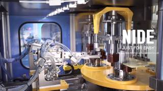 Fully automatic stator production line with robot from NIDE,China