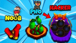 NOOB VS PRO VS HACKER IN ATTACK HOLE |SHINCHAN and CHOP | IamBolt Gaming