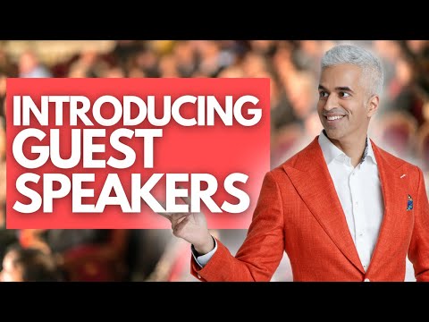 Examples of introducing a guest speaker to captivate your (virtual) audience