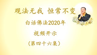 卢军宏台长 第46集【观法无我 恒常不变】2020年白话佛法视频开示