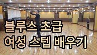 부르스 초급 여성스텝 배우기(South Korean Social Dance Blues Basic steps)