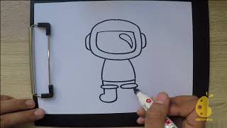 How to Draw astronauts