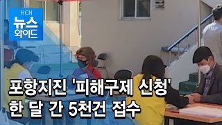 [HCN 뉴스와이드] 포항지진 '피해구제 신청' 한 달 간 5천건 접수