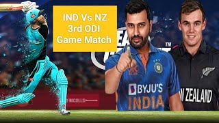 🏏 Ind Vs NZ 3rd ODI Highlights - Game Play Match | Real Cricket 22