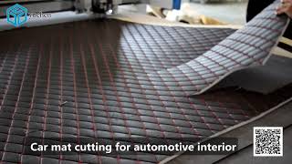 Car mat cutting for automotive interior