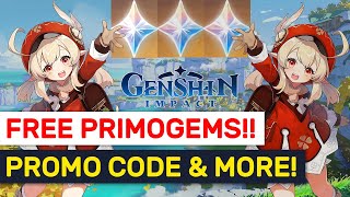 5 Ways For FREE PRIMOGEMS!  New Promo Code & More! | Genshin Impact