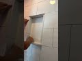 Installation of custom shower niche