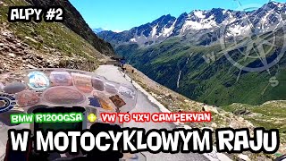 Kolejne alpejskie przełęcze zaliczone! | Motocyklem w Alpy + vanlife 2020 | cz 2 | MotoPodhale.info