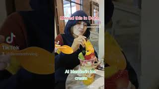 Missed this in Doha? Al Mandarin Fruit Ice Cream  #reels #shorts #doha #qatar #tiktokdoha  #india