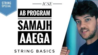 String program basics ICSE Java | Basic for loop charAt