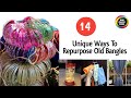 14 Clever ways to reuse Your Old Bangles | 14 Old Bangles reuse ideas