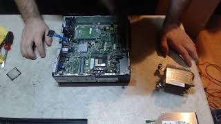 HP Compaq elite ultra slim desktop teardown