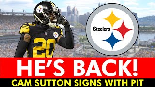 HE’S BACK: Steelers Signing CB Cam Sutton In NFL Free Agency | Instant Reaction + Contract Details