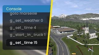 Activate and use the console and free camera (ETS2/ATS)
