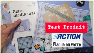 Test de produits Action Glass Media Mat (Plaque en verre)