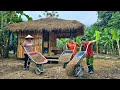 The electrician and the drunk guy joined forces to build a wish house for DAN. Gravel transport