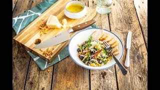 Italienischer Nudelsalat mit Hähnchenbrust