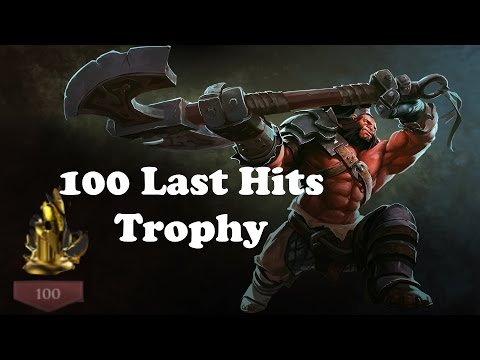 How to get the 100 last hits trophy (easiest way) Dota 2 How to get the 100 last hits trophy (easiest way) Dota 2