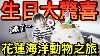 生日大驚喜 ！BUBU 的三歲 花蓮海洋生物之旅 ！？ft.遠雄悅來大飯店 ｜默森爸媽日記｜默森夫妻