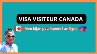 Men kijan pou mande you Visa Canada Online 2025