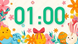 1 Minute Easter Timer with Relaxing Music ๐ต Easter Countdown Timer (4K) ๐ฐ