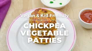 Chickpea Vegetable Patties | Healthy Vegetable Patties for Kids | How to make Vegan Patties