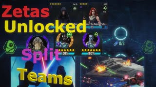 Zetas Unlocked, Split Teams, Ships, Arena, and More SWGoH